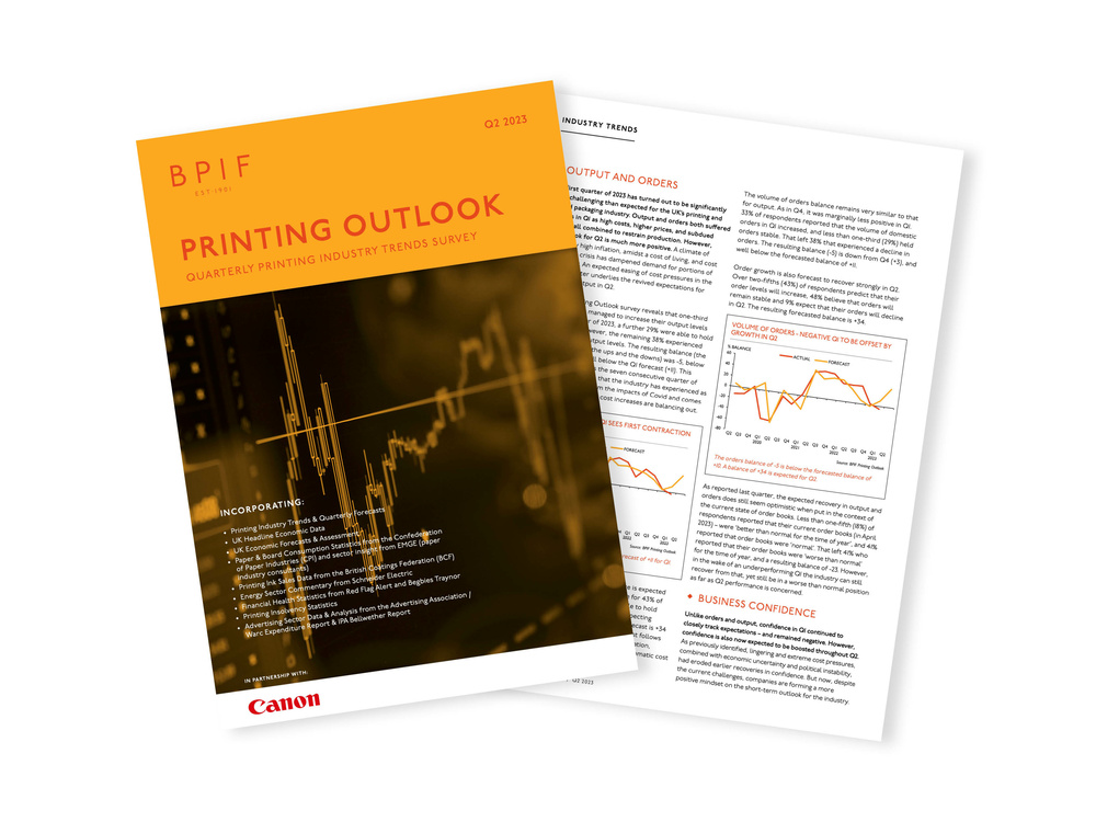 BPIF's latest  Printing Outlook 