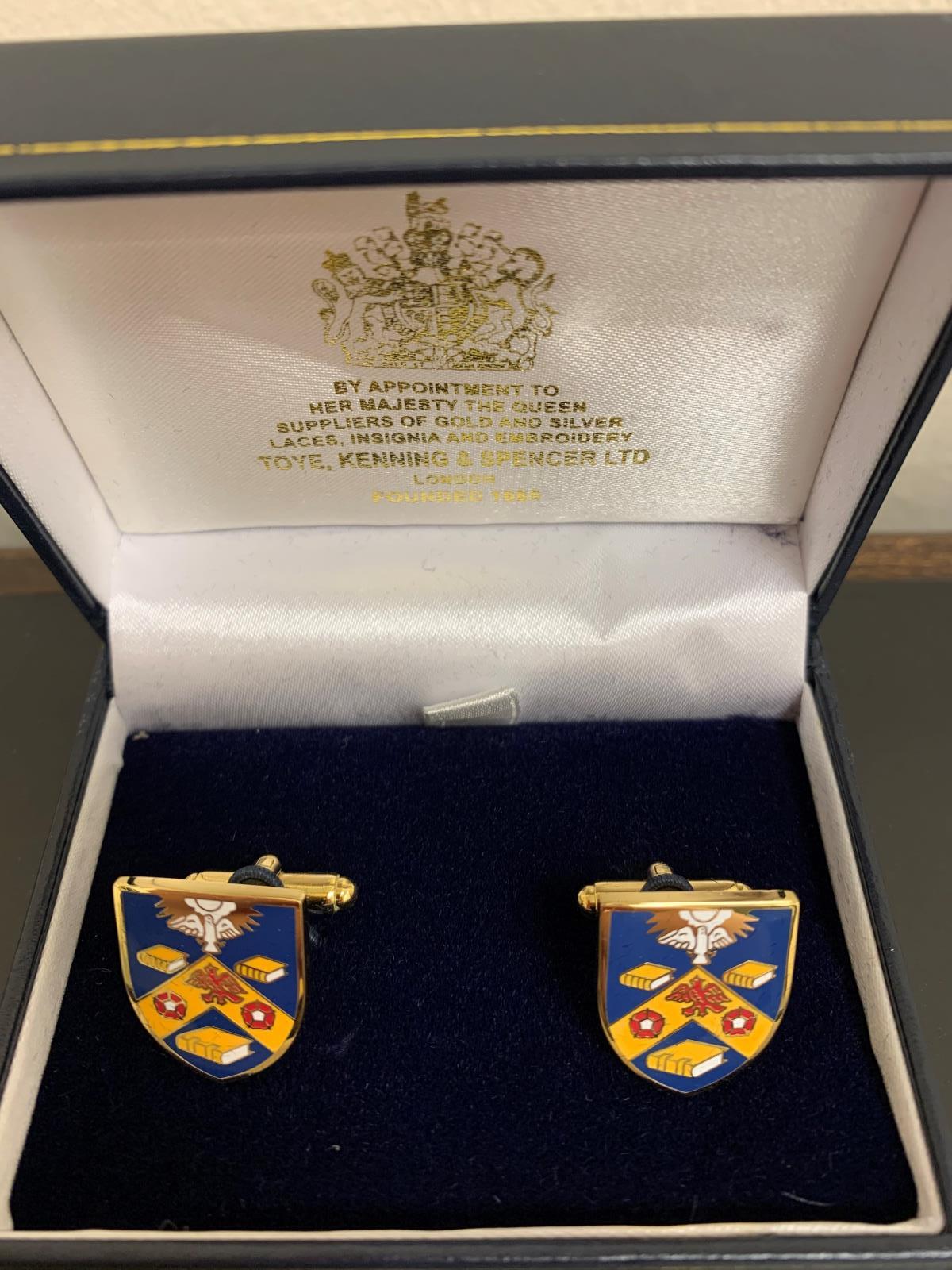 Cufflinks - Enamel with Company Crest (P&P)